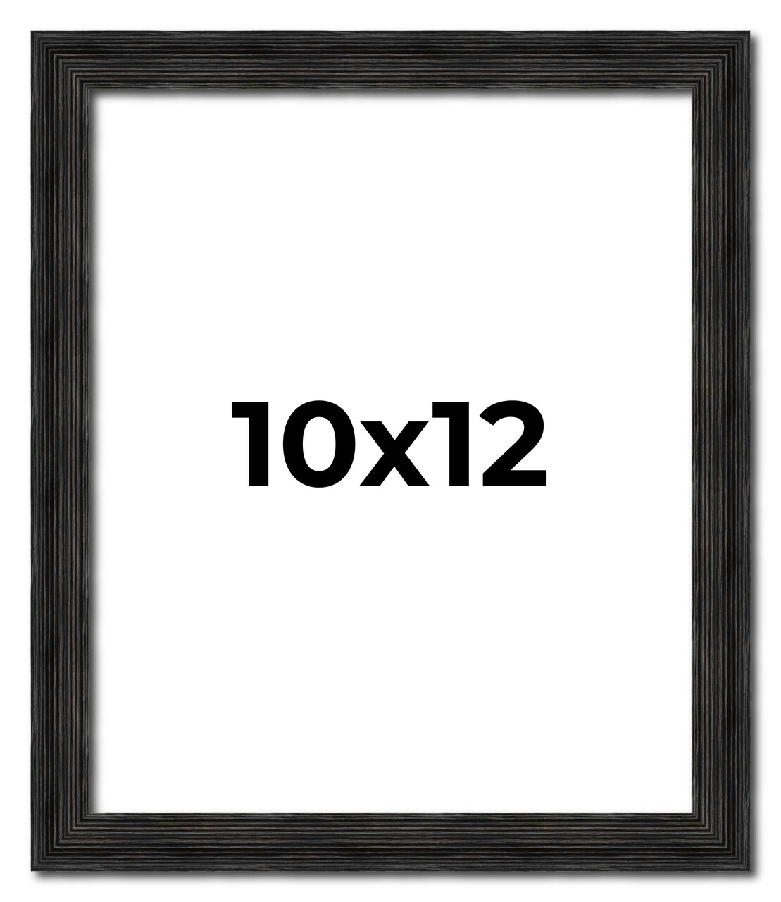 10x12 Thin Barnwood Picture Frame with UV-Resistant Acrylic & Acid Free Backing, Available in 2 Paint Finishes - Grey and Black